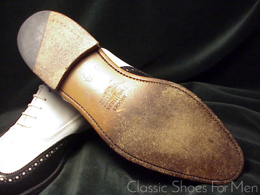 *Near new- CROCKETT & JONES for Brooks Brothers, Suede/Calf SPECTATOR: 45D (US 11.5D) - Image 13