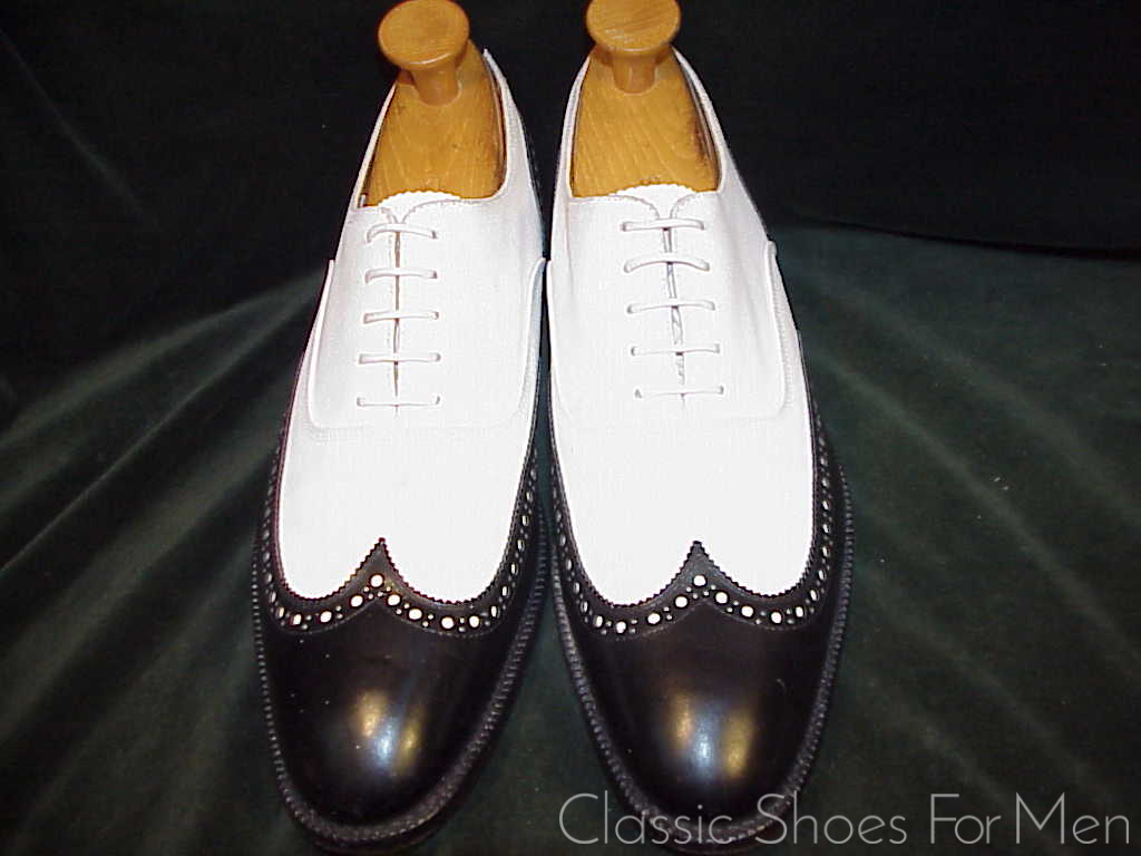*Near new- CROCKETT & JONES for Brooks Brothers, Suede/Calf SPECTATOR: 45D (US 11.5D) - Image 2