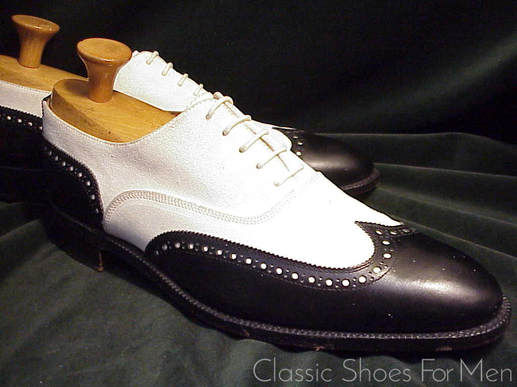 *Near new- CROCKETT & JONES for Brooks Brothers, Suede/Calf SPECTATOR: 45D (US 11.5D) - Image 3