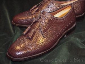 *ALLEN EDMONDS Sharkskin Full Brogue, Circa 1980, 43-43,5D