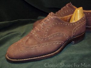 *CHURCH'S "Custom Grade" Cape Buck Suede-Wildleder Full Brogue Oxford: 40-40.5D (UK 6.5E) (US 7-7.5D)
