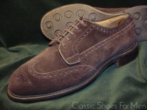 *CHURCH'S "Custom Grade" ALL WEATHER, Suede-Wildleder Full Brogue Oxford: 41.5 WIDE (UK 7.5 G) (US 8.5 Wide)