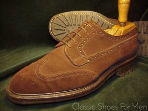 *Near new - Church's ALAN McAFEE, Commando Sole, Suede Full Brogue DERBY: 44.5D (US 11D)
