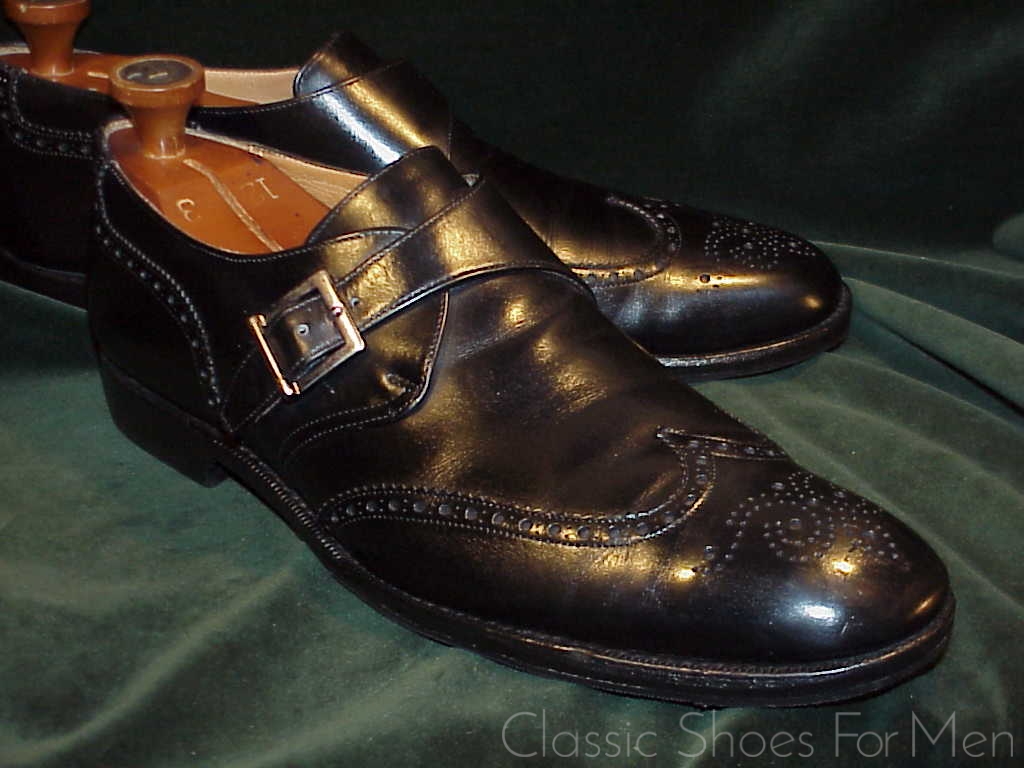 *CHURCH'S "Custom Grade" Full Brogue Monk Strap: 45D (US 11.5D) - Image 3