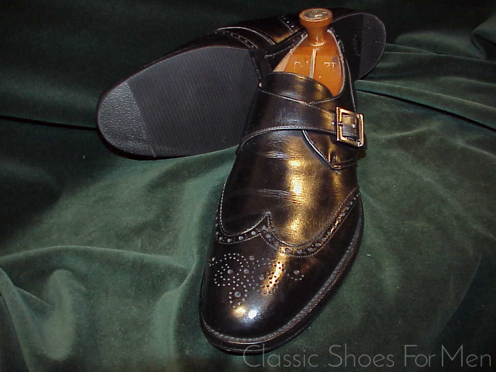 *CHURCH'S "Custom Grade" Full Brogue Monk Strap: 45D (US 11.5D) - Image 6