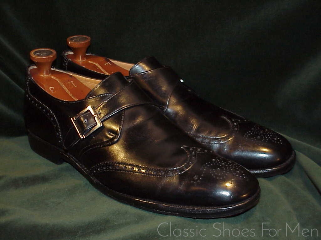 *CHURCH'S "Custom Grade" Full Brogue Monk Strap: 45D (US 11.5D) - Image 7
