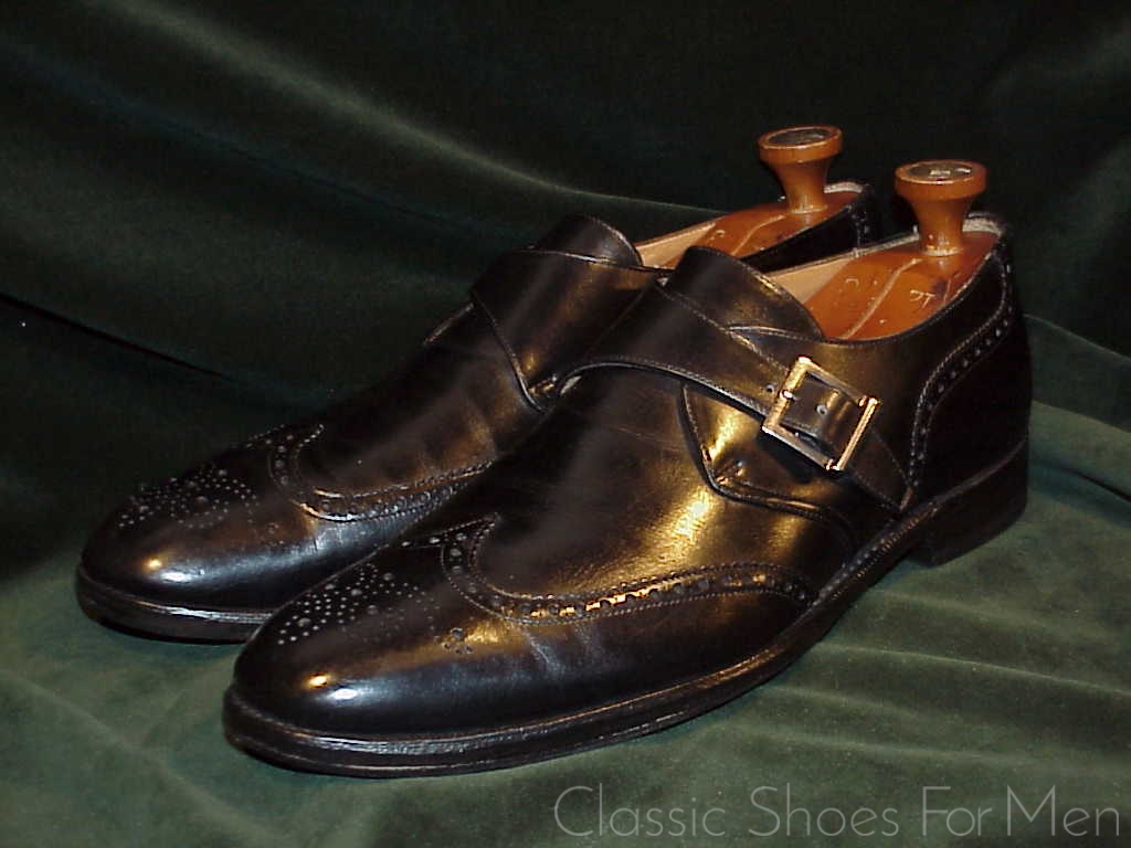 *CHURCH'S "Custom Grade" Full Brogue Monk Strap: 45D (US 11.5D) - Image 9