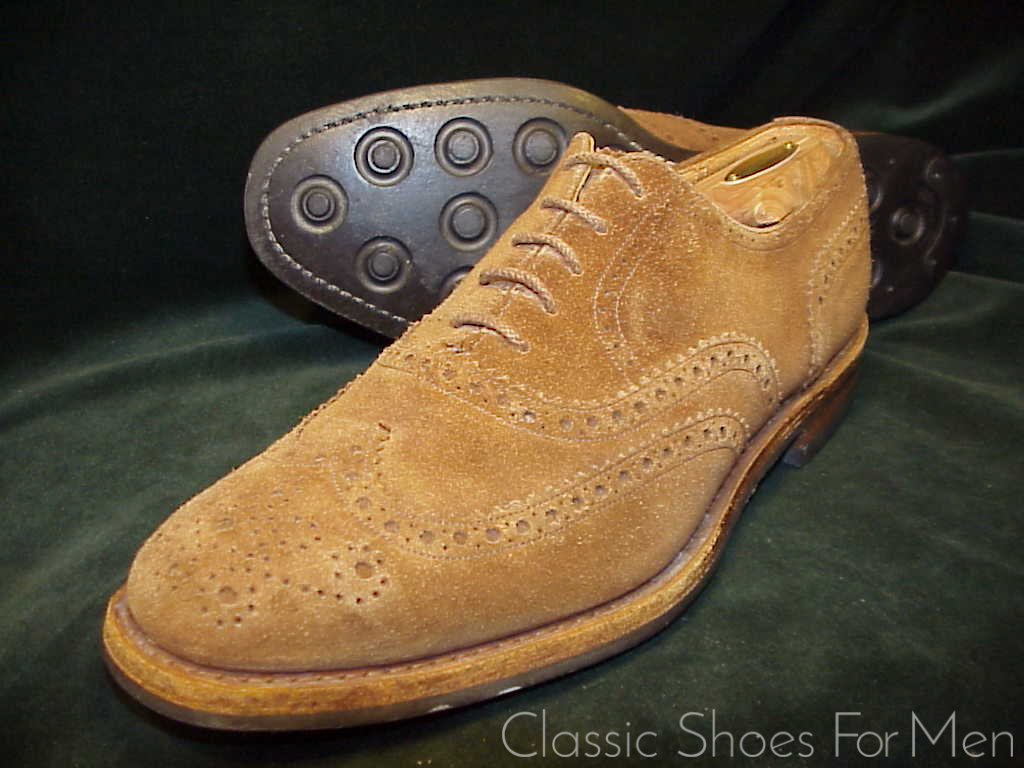 +CHURCH'S "Custom Grade" All-Weather "Tan" Suede-Wildleder Full Brogue Oxford: 44.5E (US 11E) (UK 10G) - Image 12