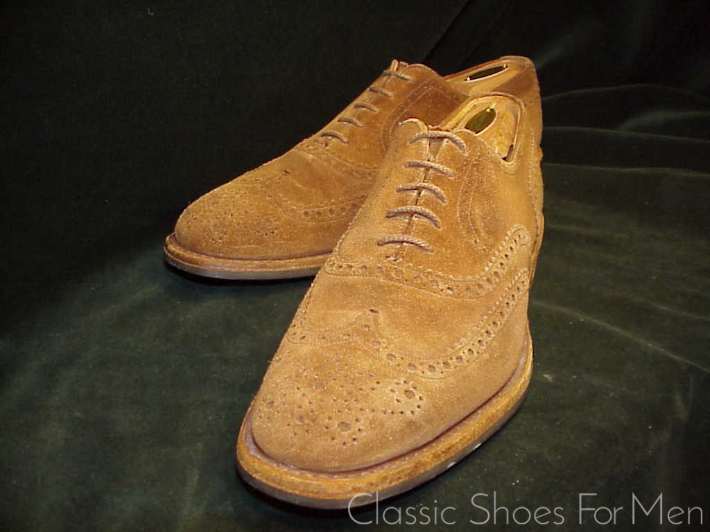 +CHURCH'S "Custom Grade" All-Weather "Tan" Suede-Wildleder Full Brogue Oxford: 44.5E (US 11E) (UK 10G) - Image 7