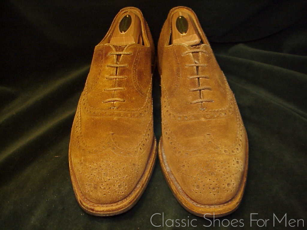 +CHURCH'S "Custom Grade" All-Weather "Tan" Suede-Wildleder Full Brogue Oxford: 44.5E (US 11E) (UK 10G) - Image 2
