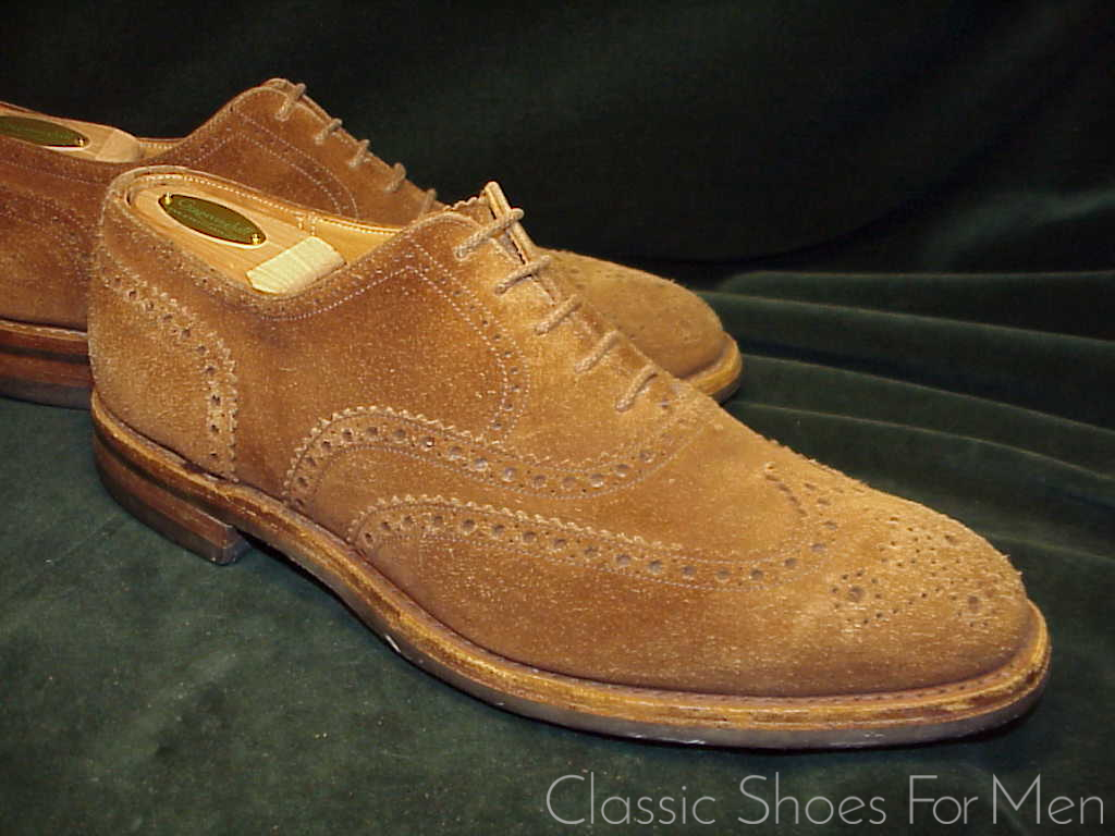 +CHURCH'S "Custom Grade" All-Weather "Tan" Suede-Wildleder Full Brogue Oxford: 44.5E (US 11E) (UK 10G) - Image 3