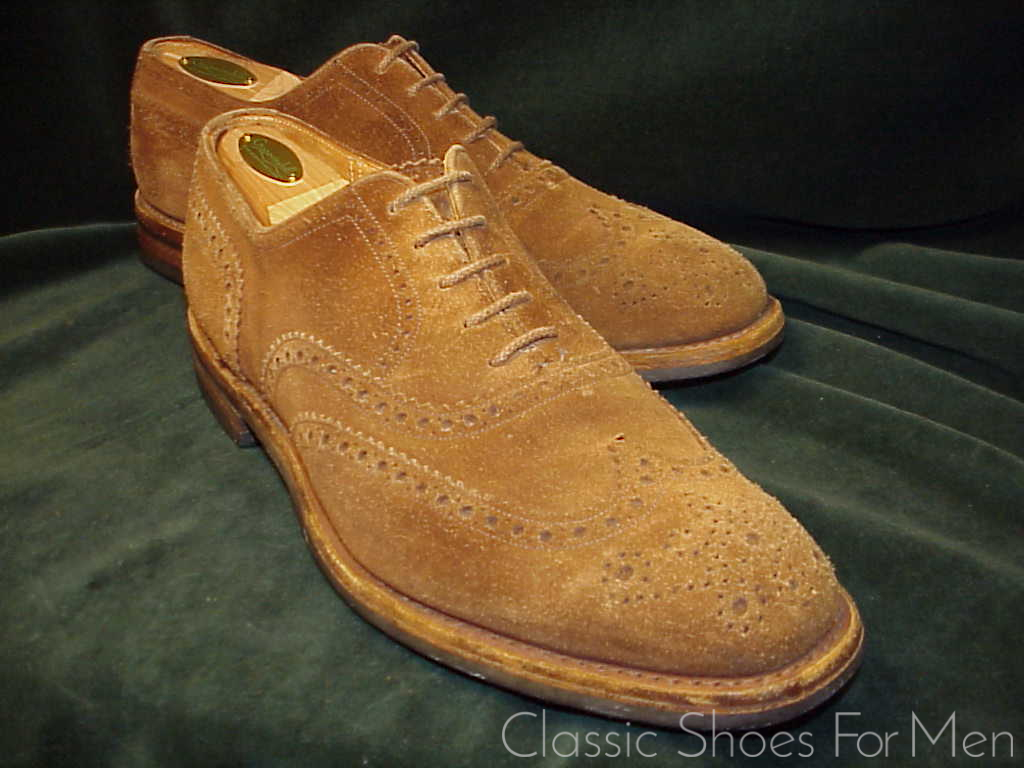 +CHURCH'S "Custom Grade" All-Weather "Tan" Suede-Wildleder Full Brogue Oxford: 44.5E (US 11E) (UK 10G) - Image 10