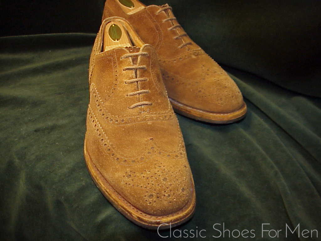 +CHURCH'S "Custom Grade" All-Weather "Tan" Suede-Wildleder Full Brogue Oxford: 44.5E (US 11E) (UK 10G) - Image 9
