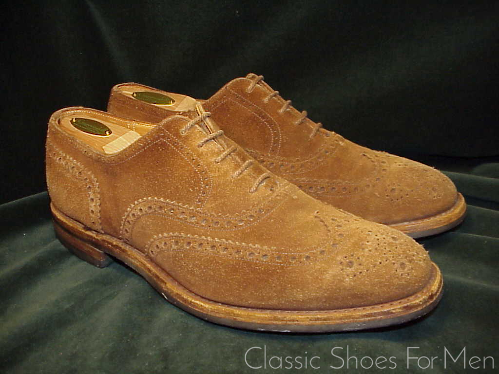 +CHURCH'S "Custom Grade" All-Weather "Tan" Suede-Wildleder Full Brogue Oxford: 44.5E (US 11E) (UK 10G) - Image 4