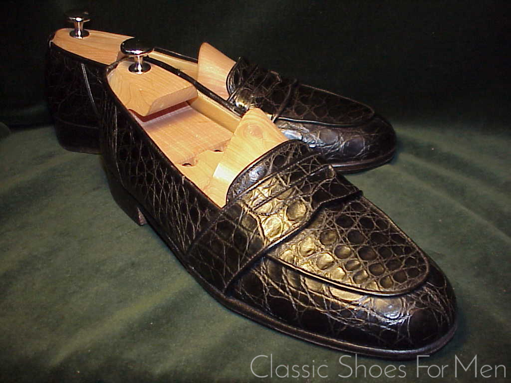 *Vintage COLE-HAAN, ALLIGATOR Full Strap Penny Loafer: US 9.5D (42.5D) - Image 11
