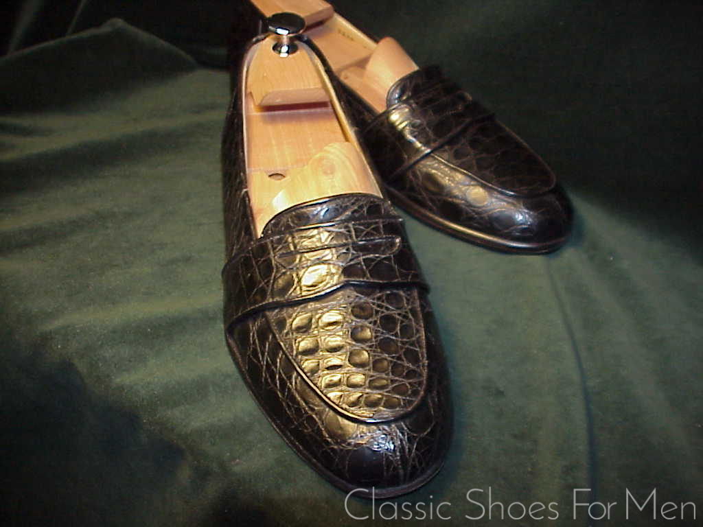 *Vintage COLE-HAAN, ALLIGATOR Full Strap Penny Loafer: US 9.5D (42.5D) - Image 6