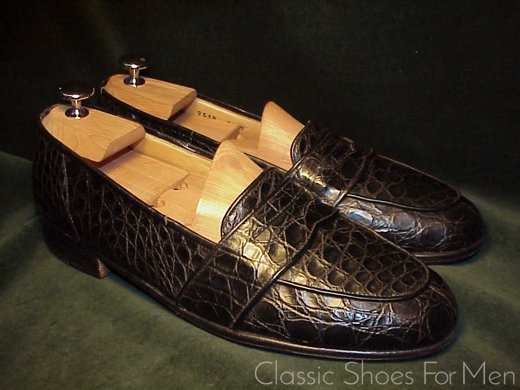 *Vintage COLE-HAAN, ALLIGATOR Full Strap Penny Loafer: US 9.5D (42.5D) - Image 7
