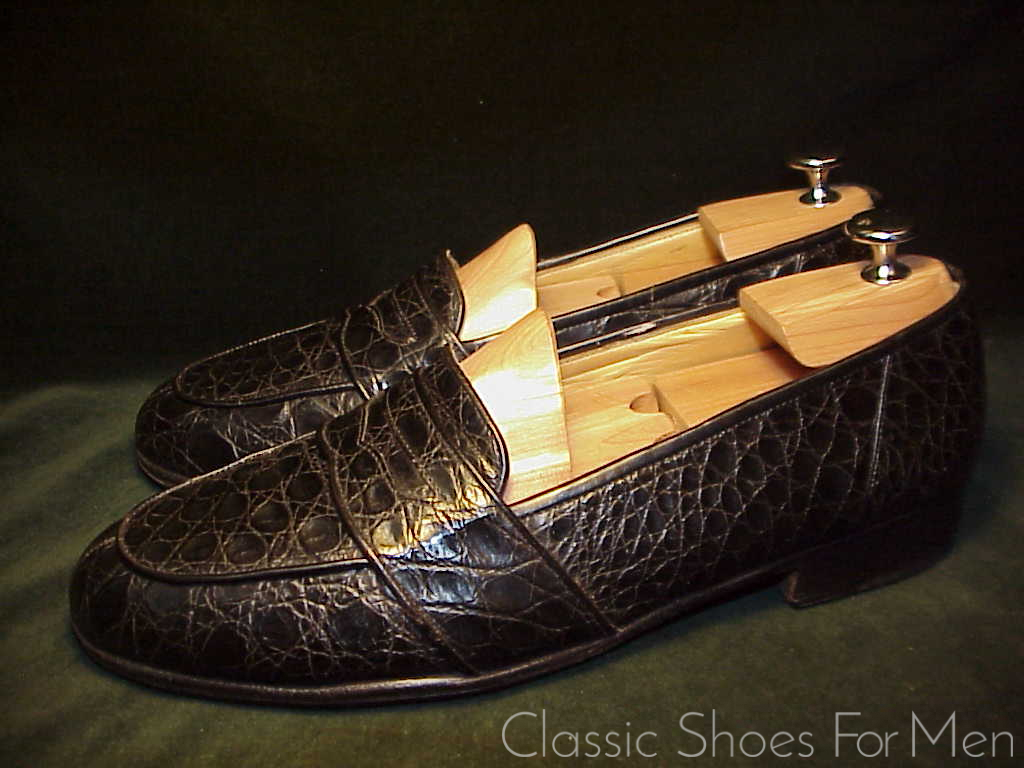 *Vintage COLE-HAAN, ALLIGATOR Full Strap Penny Loafer: US 9.5D (42.5D) - Image 9