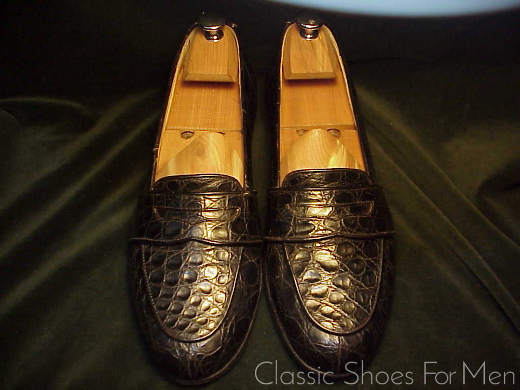 *Vintage COLE-HAAN, ALLIGATOR Full Strap Penny Loafer: US 9.5D (42.5D) - Image 2