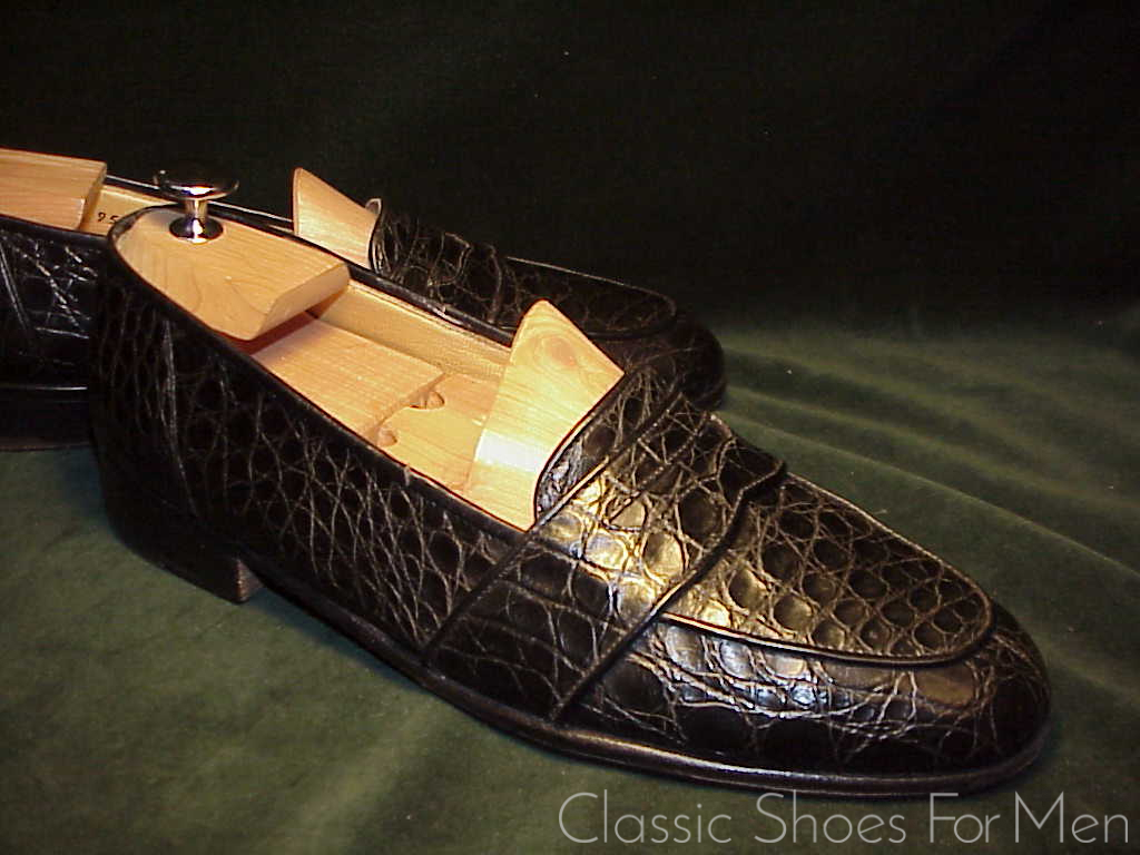 *Vintage COLE-HAAN, ALLIGATOR Full Strap Penny Loafer: US 9.5D (42.5D) - Image 3