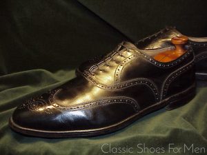 *CORDWAINER WRIGHT Full Wing-Tip Brogue Oxford: US13D (47D )