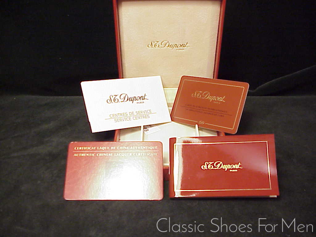 *S. T. DUPONT 2003 Vintage, Black Laque de Chine/Silver Palladium, Ligne 2, Lighter, Original Box & Documents - Image 3