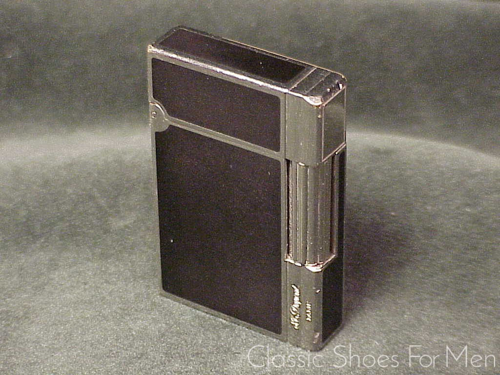 *S. T. DUPONT 2003 Vintage, Black Laque de Chine/Silver Palladium, Ligne 2, Lighter, Original Box & Documents - Image 9