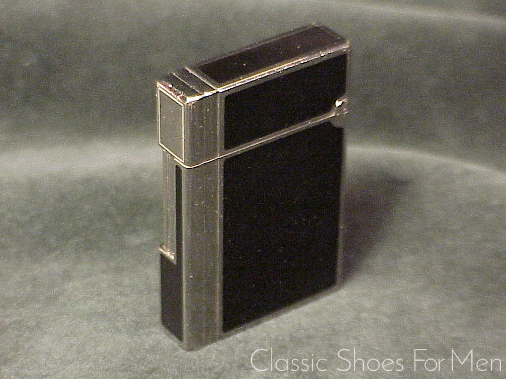 *S. T. DUPONT 2003 Vintage, Black Laque de Chine/Silver Palladium, Ligne 2, Lighter, Original Box & Documents - Image 4