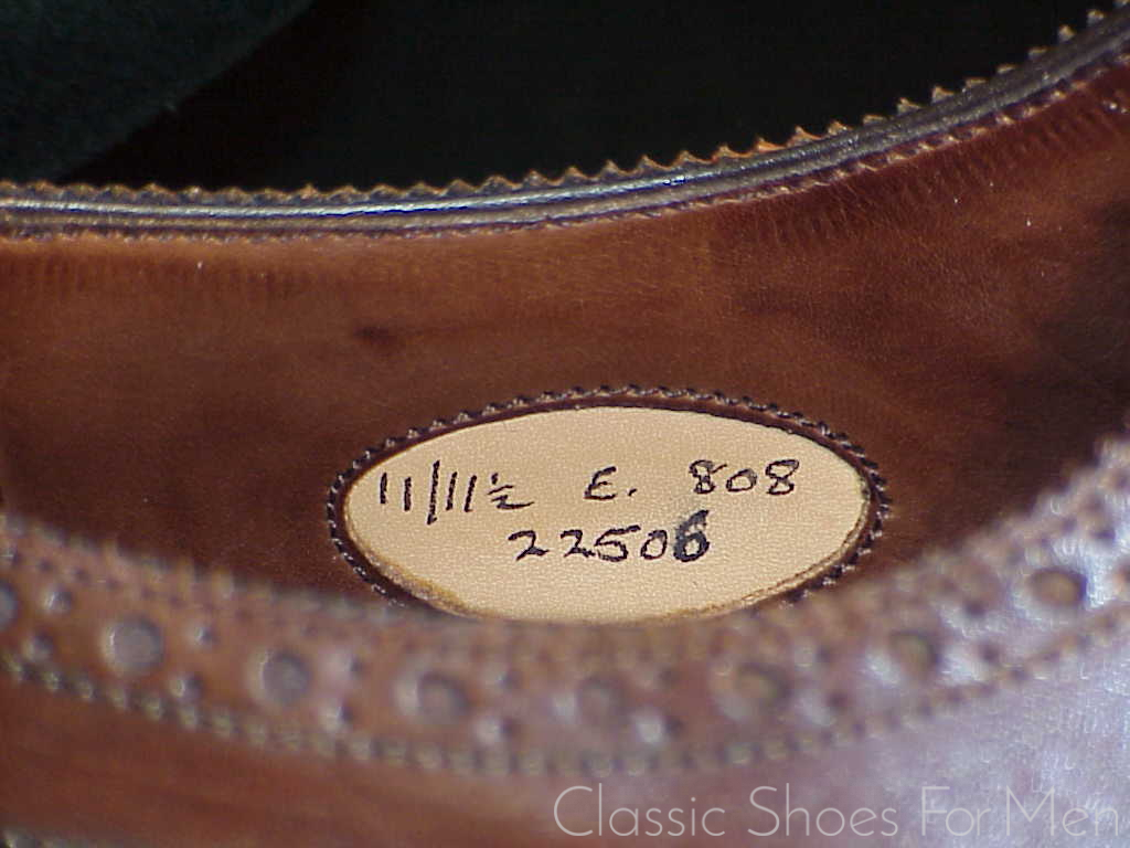 *Fine EDWARD GREEN Full Wing-Tip Oxford Brogue (Brown): 45D (US 11.5D) - Image 8