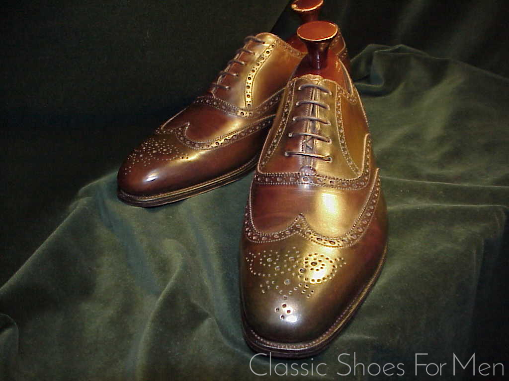*Fine EDWARD GREEN Full Wing-Tip Oxford Brogue (Brown): 45D (US 11.5D) - Image 4