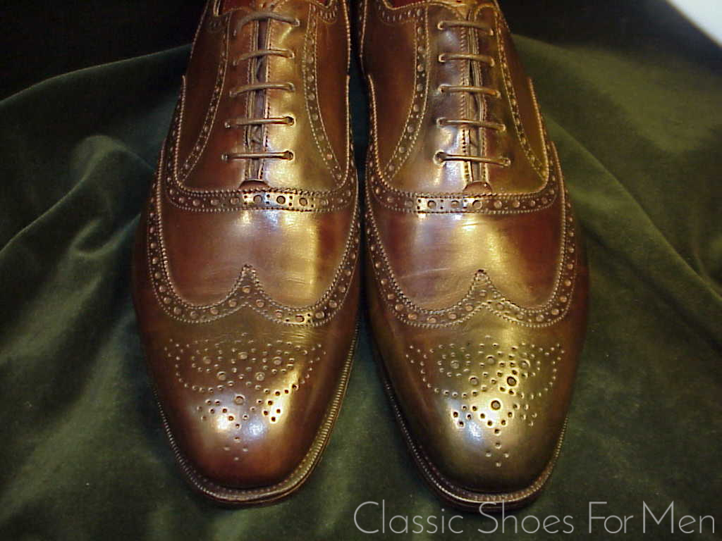 *Fine EDWARD GREEN Full Wing-Tip Oxford Brogue (Brown): 45D (US 11.5D) - Image 2