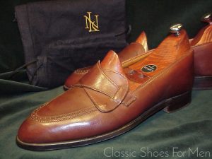 *GEORGE CLEVERLEY designed "Butterfly" Loafer by EDWARD GREEN: 43.5-44D (US 10-10.5D) (UK 9.5E)