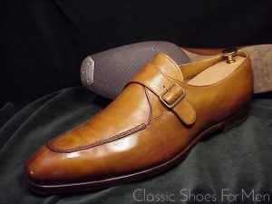 *Fine - EDWARD GREEN for Ralph Lauren, Split-Toe NORWEGIAN MONK STRAP: 47-47.5F (US 13.5E)