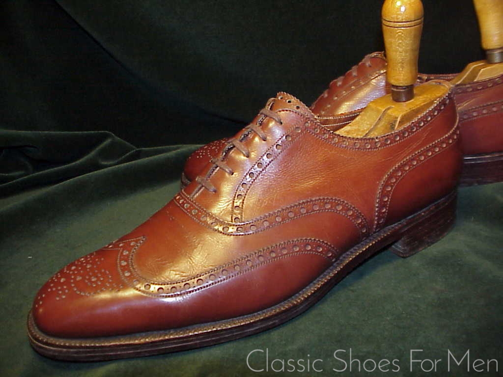 *Vintage EDWARD GREEN for WILDSMITH, Wing-Tip Full Brogue: 44D (US 10.5D)