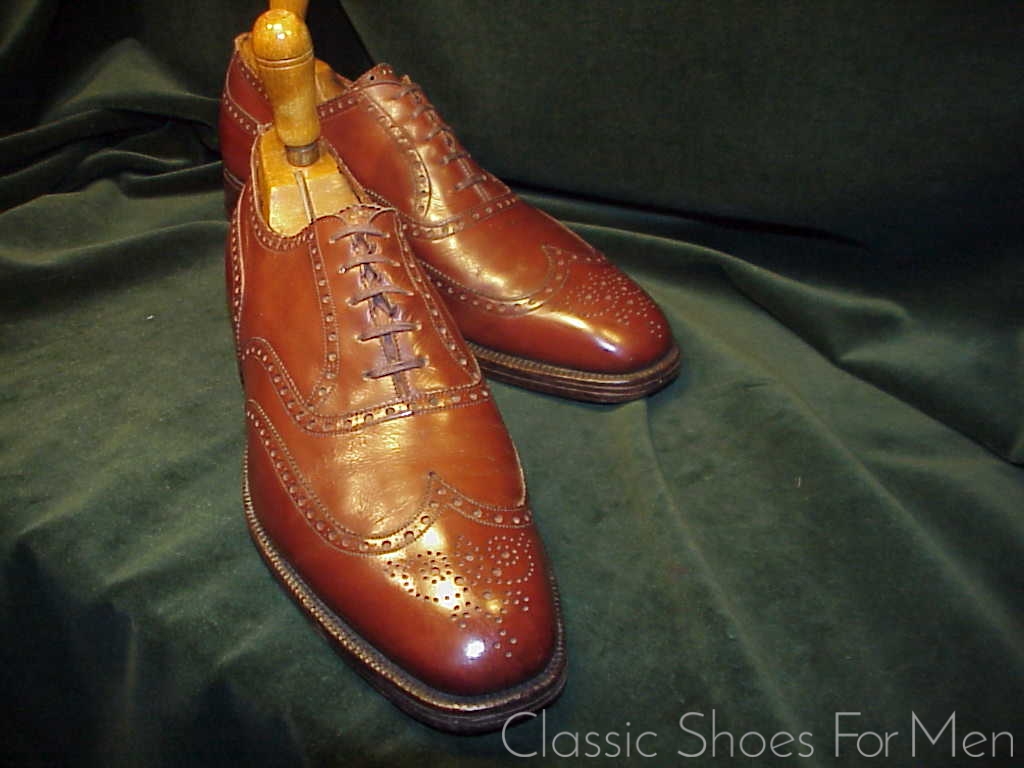 *Vintage EDWARD GREEN for WILDSMITH, Wing-Tip Full Brogue: 44D (US 10.5D) - Image 6