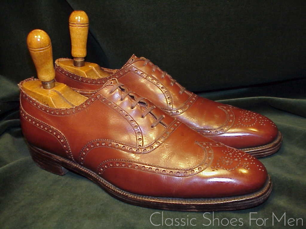 *Vintage EDWARD GREEN for WILDSMITH, Wing-Tip Full Brogue: 44D (US 10.5D) - Image 7