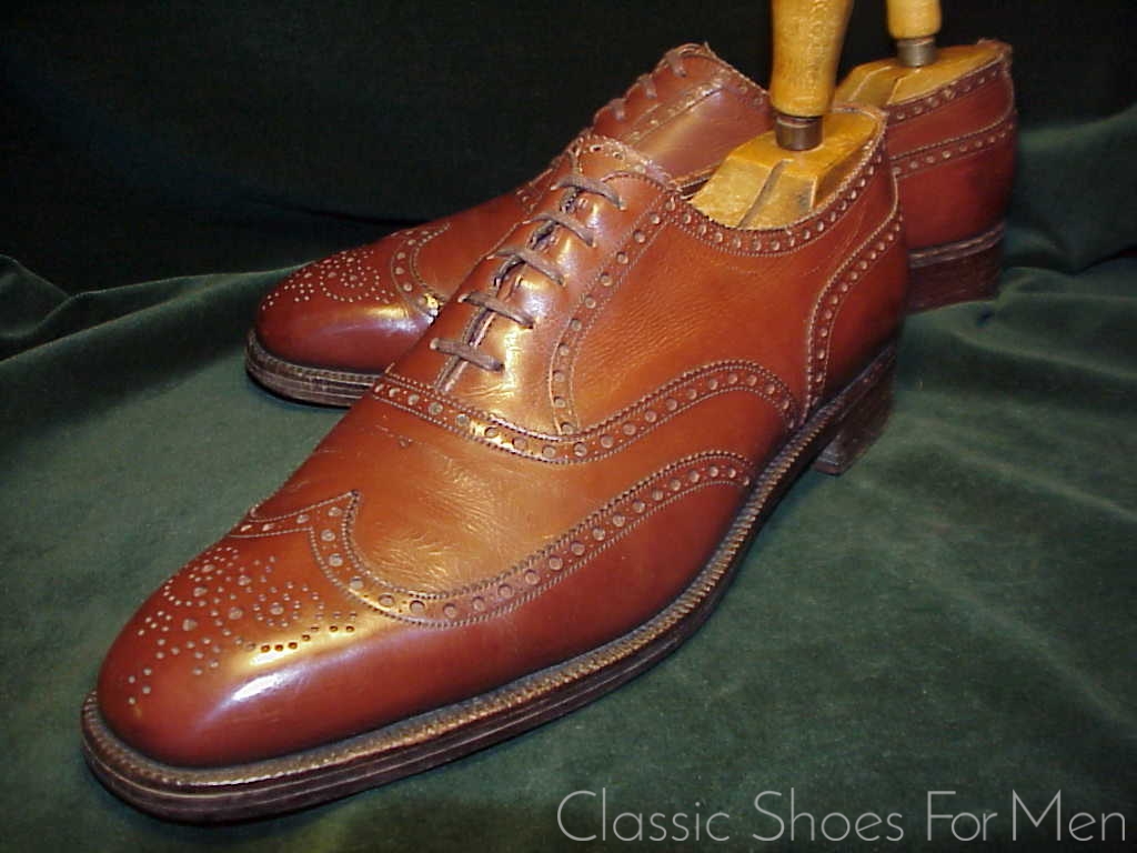 *Vintage EDWARD GREEN for WILDSMITH, Wing-Tip Full Brogue: 44D (US 10.5D) - Image 11