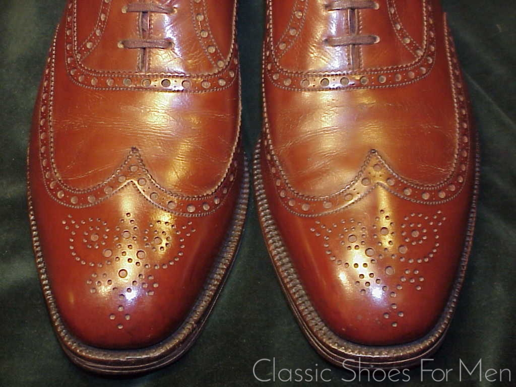 *Vintage EDWARD GREEN for WILDSMITH, Wing-Tip Full Brogue: 44D (US 10.5D) - Image 8