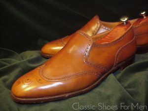 *Like new - EDWARD GREEN for Wildsmith, Full Brogue Slip-on: 46.5D (US 12.5D)
