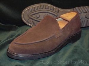 *NEW - J. FENESTRIER (Paris) All-Weather Suede Loafer: 46-46.5D.