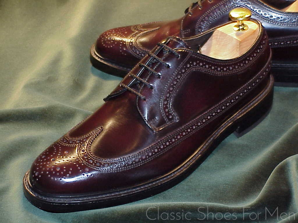 *NEW-FLORSHEIM Imperial Full Brogue Derby Budapester, Circa 1990: 42E