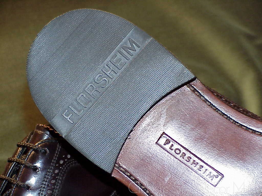 *NEW-FLORSHEIM Imperial Full Brogue Derby Budapester, Circa 1990: 42E - Image 11