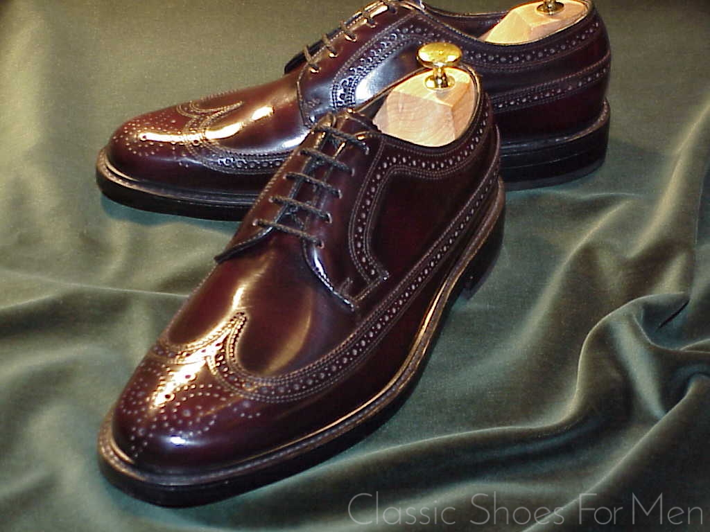 *NEW-FLORSHEIM Imperial Full Brogue Derby Budapester, Circa 1990: 42E - Image 3