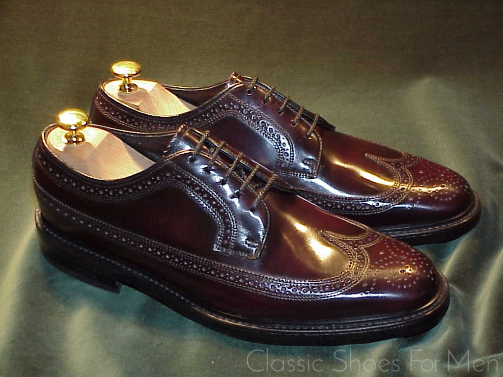 *NEW-FLORSHEIM Imperial Full Brogue Derby Budapester, Circa 1990: 42E - Image 6