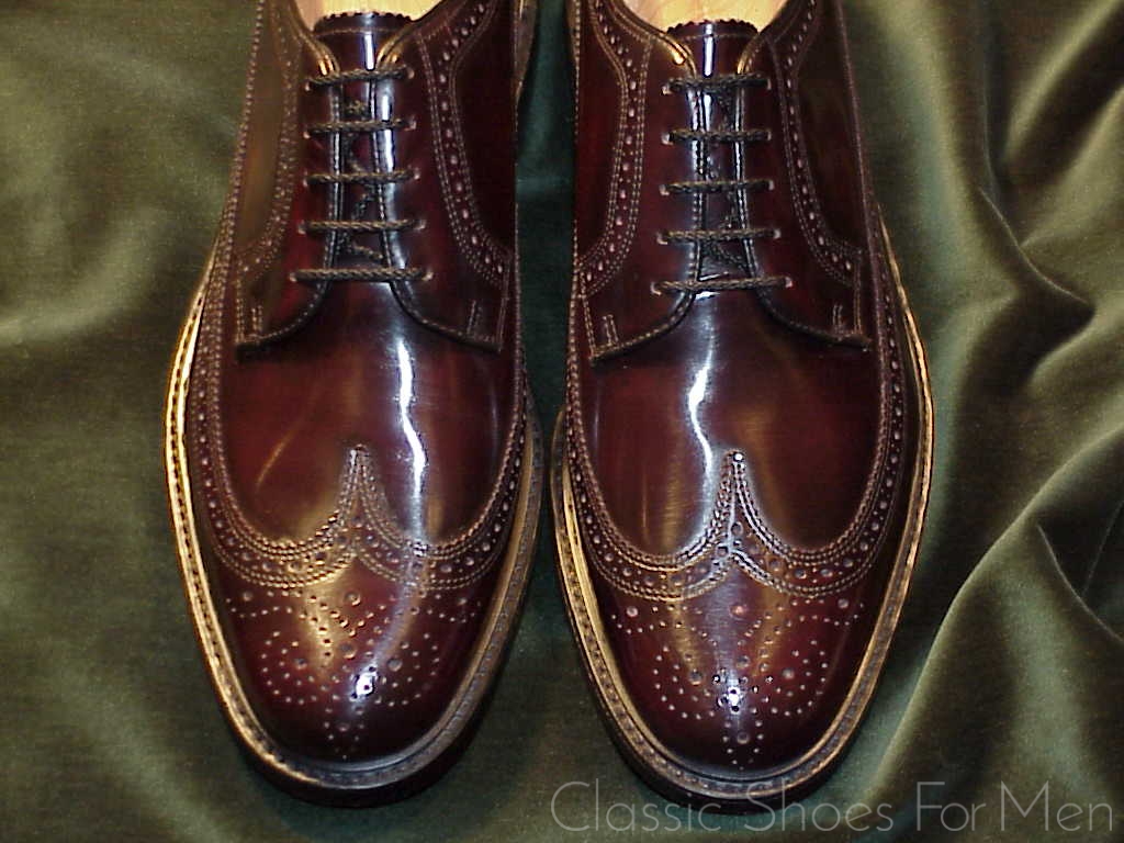 *NEW-FLORSHEIM Imperial Full Brogue Derby Budapester, Circa 1990: 42E - Image 9