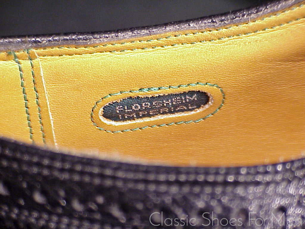 *NEW- FLORSHEIM IMPERIAL Full Brogue Budapester Circa 1985: 43-43,5 Wide (US 10 3E) - Image 12