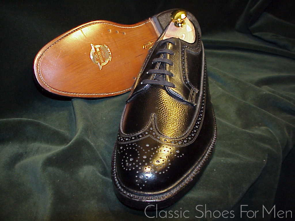 *NEW- FLORSHEIM IMPERIAL Full Brogue Budapester Circa 1985: 43-43,5 Wide (US 10 3E) - Image 4