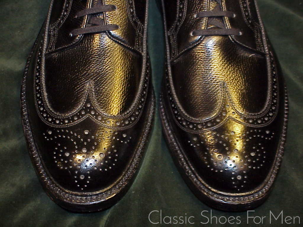 *NEW- FLORSHEIM IMPERIAL Full Brogue Budapester Circa 1985: 43-43,5 Wide (US 10 3E) - Image 8