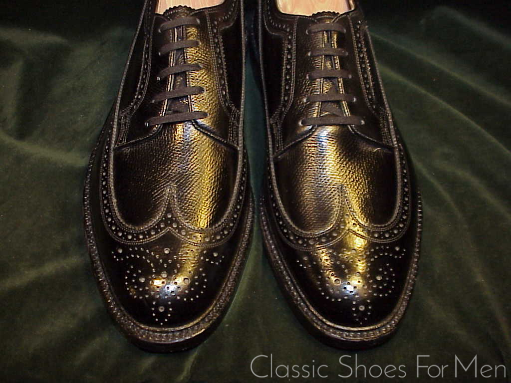 *NEW- FLORSHEIM IMPERIAL Full Brogue Budapester Circa 1985: 43-43,5 Wide (US 10 3E) - Image 5