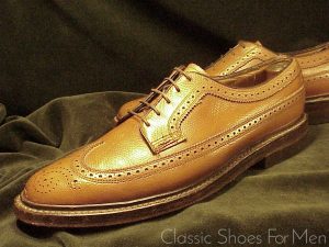 *FLORSHEIM IMPERIAL "Golden Harvest" Full Brogue Budapester Circa 1984: US 8-8.5B (41-41.5 NARROW)